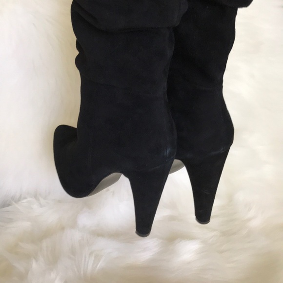Suede Heeled Boots - Picture 2 of 8
